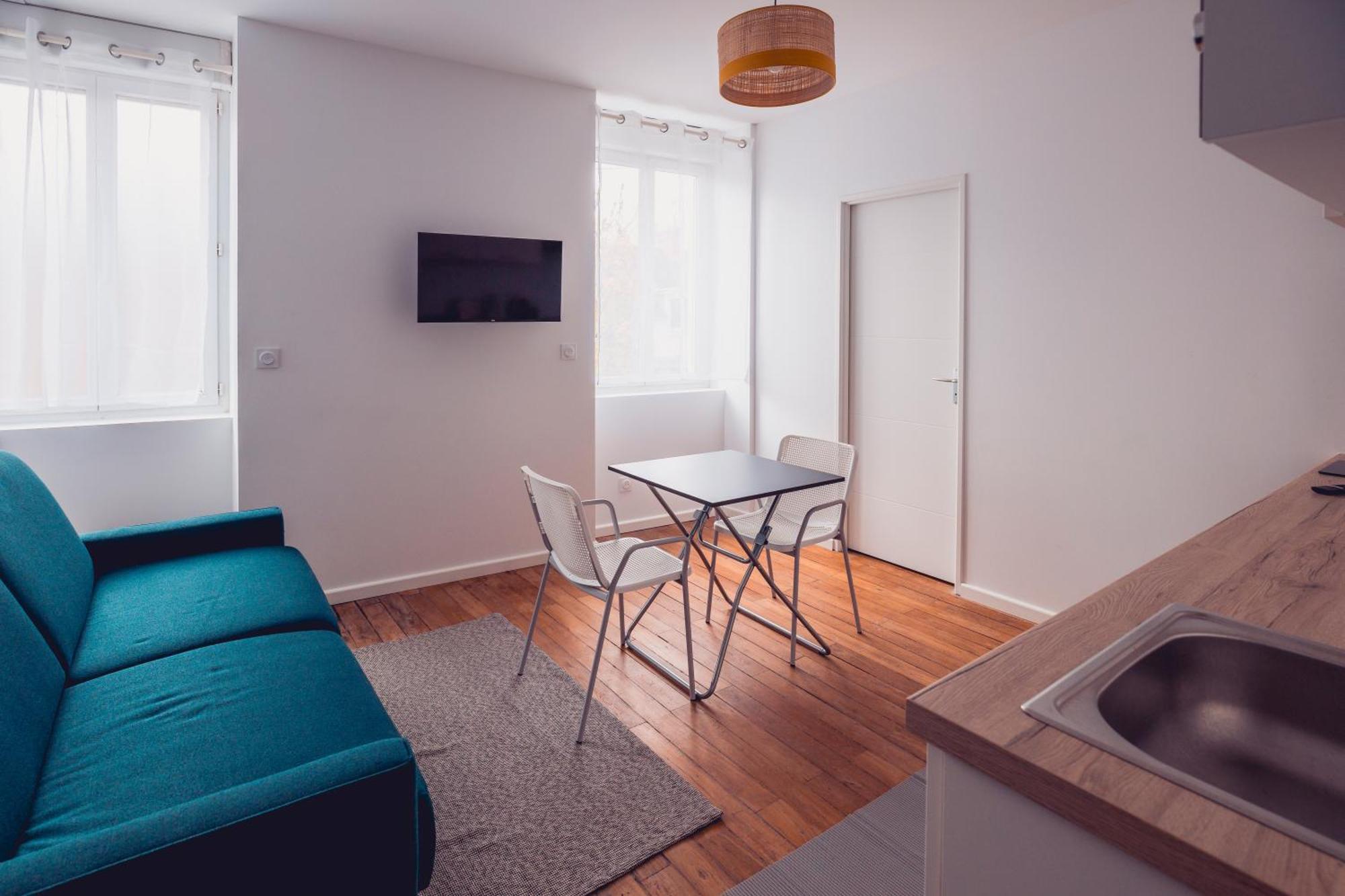 Large Studio Lumineux Et Neuf, Parking Gratuit Шатору Экстерьер фото